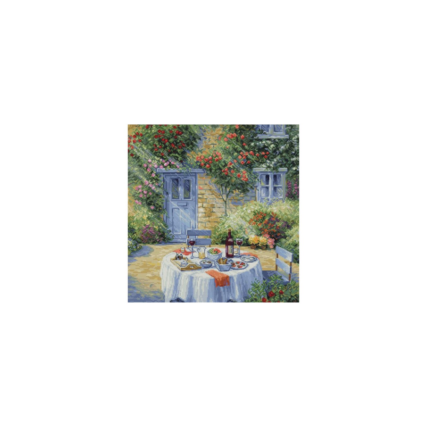 Luca-S Kit de broderie Jardin romantique