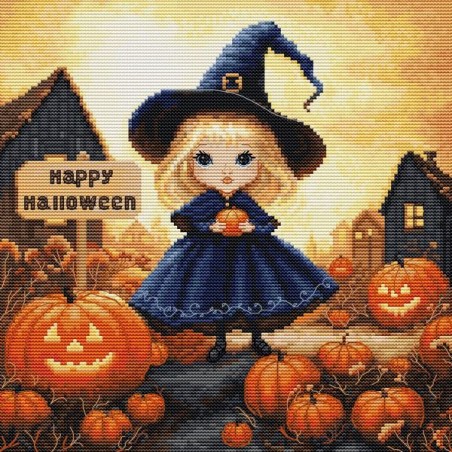 Luca-S Kit de broderie Happy Halloween