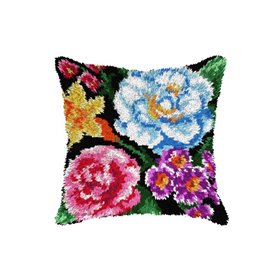 Knoopkussen kit bloemen 4228
