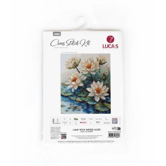 Luca-S Embroidery kit Lake With Water Lilies