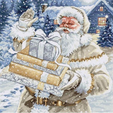 Luca-S Kit de broderie Père Noël et cadeaux