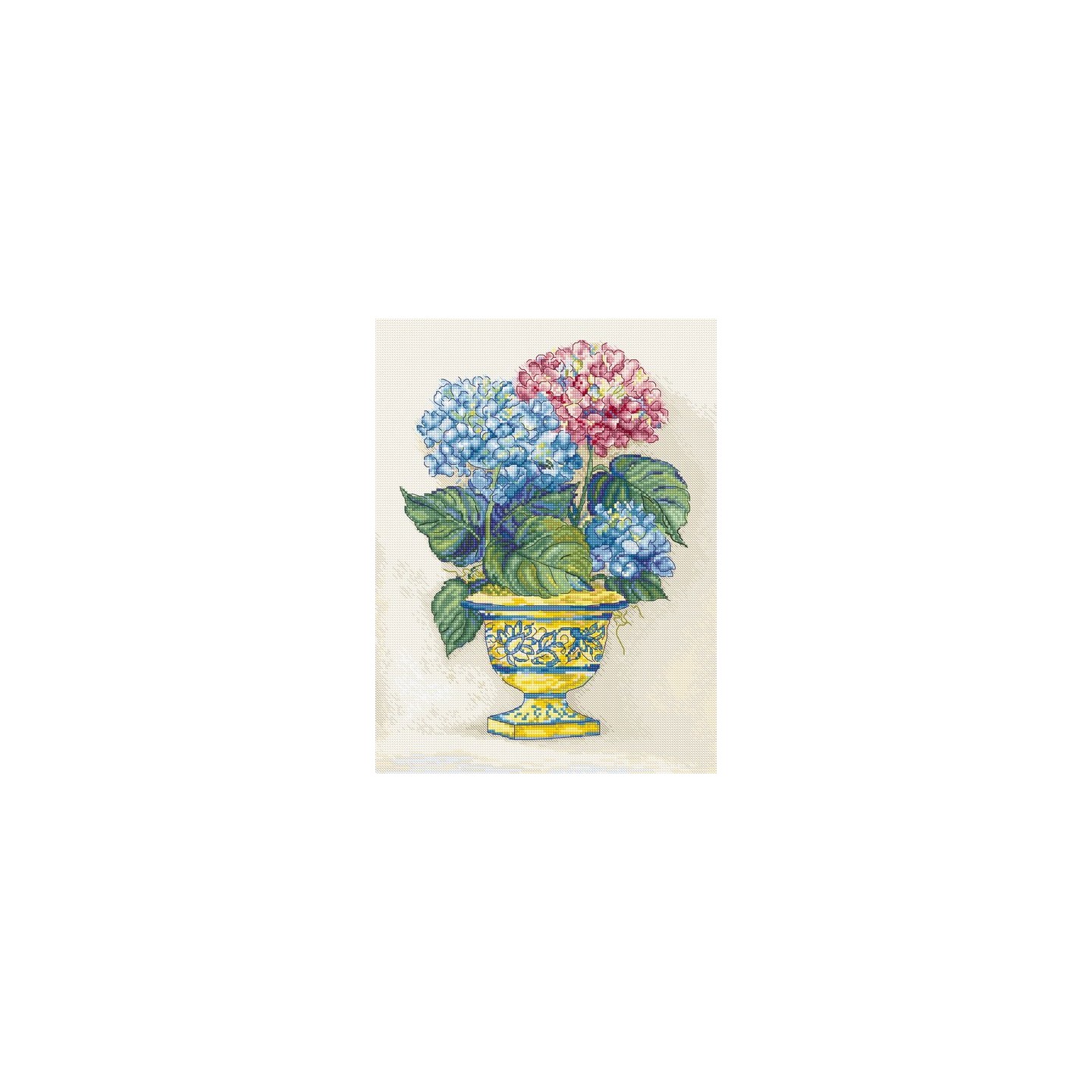 Kit de broderie Fleurs d'hortensia