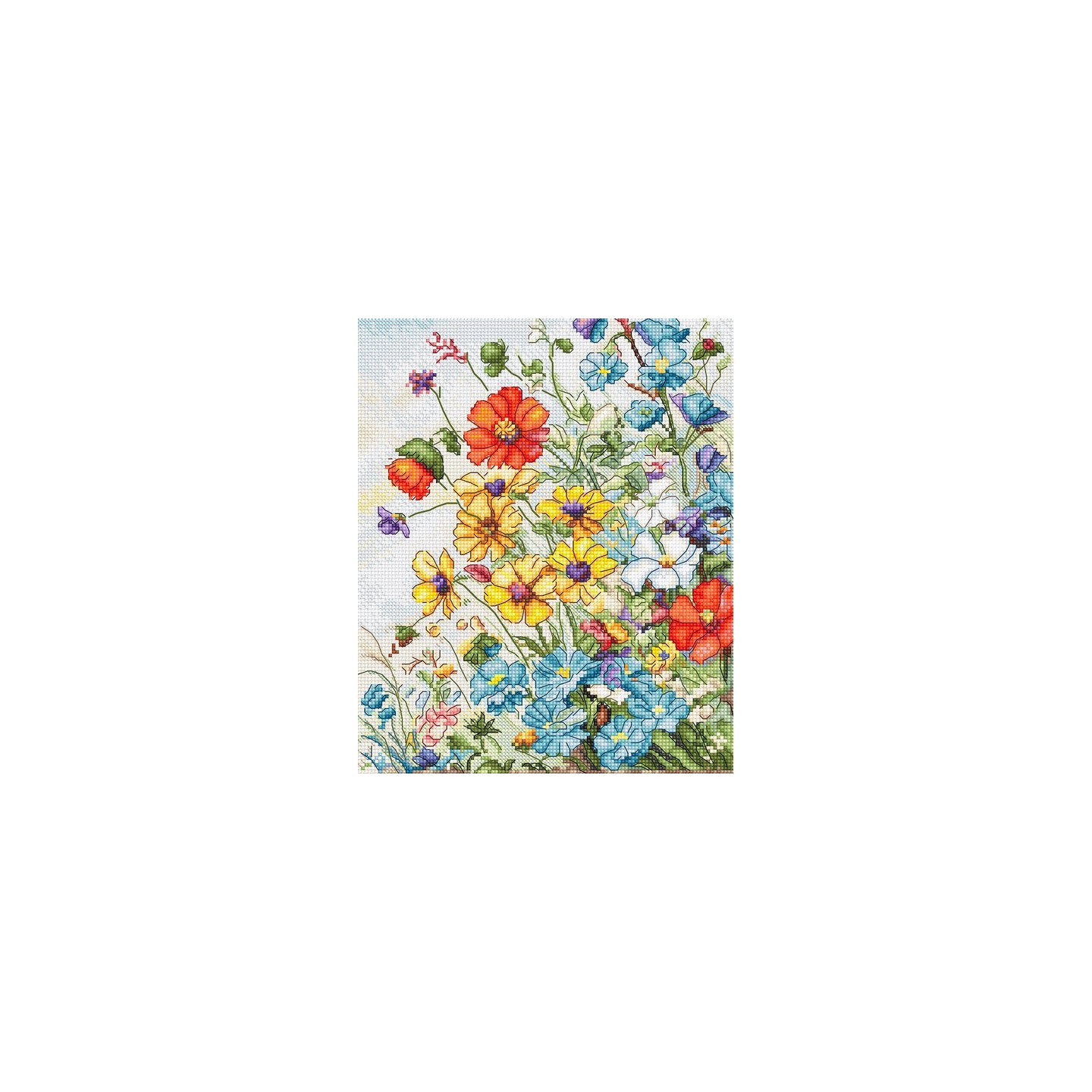 Stickset Wildblumen