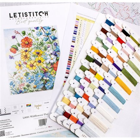 Kit de broderie Fleurs sauvages