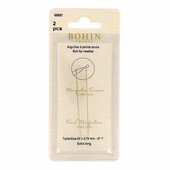 Aiguilles à pointe boule Bohin 62 X 0.70 mm