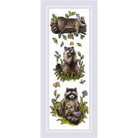 Riolis Embroidery kit Three Raccoons