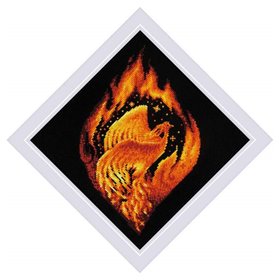 Kit de broderie Phénix flamboyant