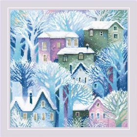 Kit coussin au point croix Ville