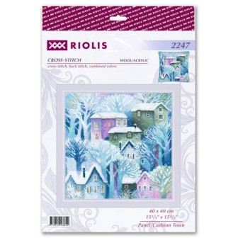 Kit coussin au point croix Ville