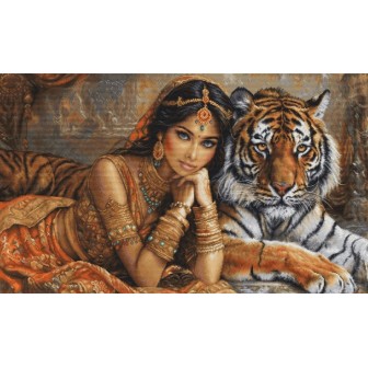 Luca-S Stickset Die indische Prinzessin und der königliche Tiger
