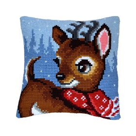 Kit coussin au point croix Cerf