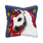 Latch hook cushion kit unicorn nr 4119