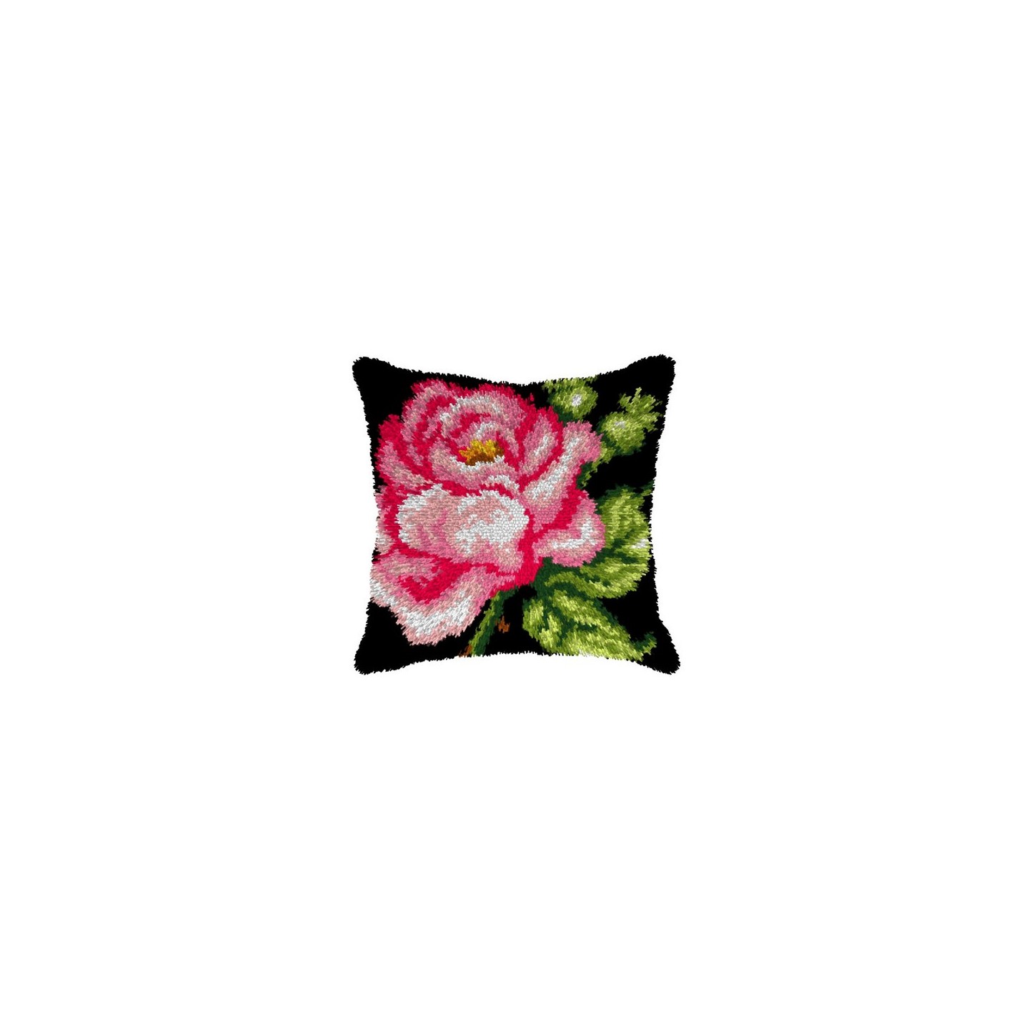 Latch hook cushion kit Rose nr 4150