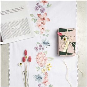 Table runner kit Hydrangea wreath