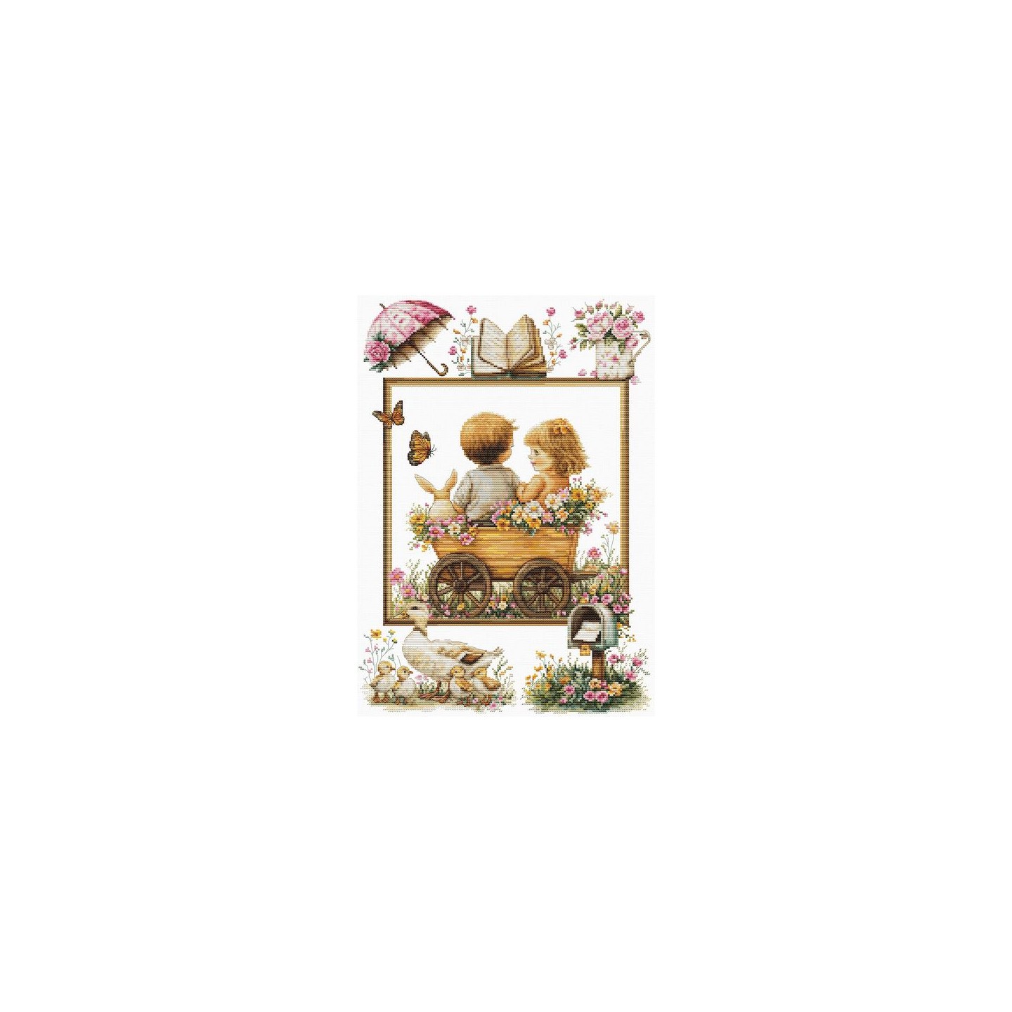 Luca-S Embroidery kit The Adventures of The Little Ones