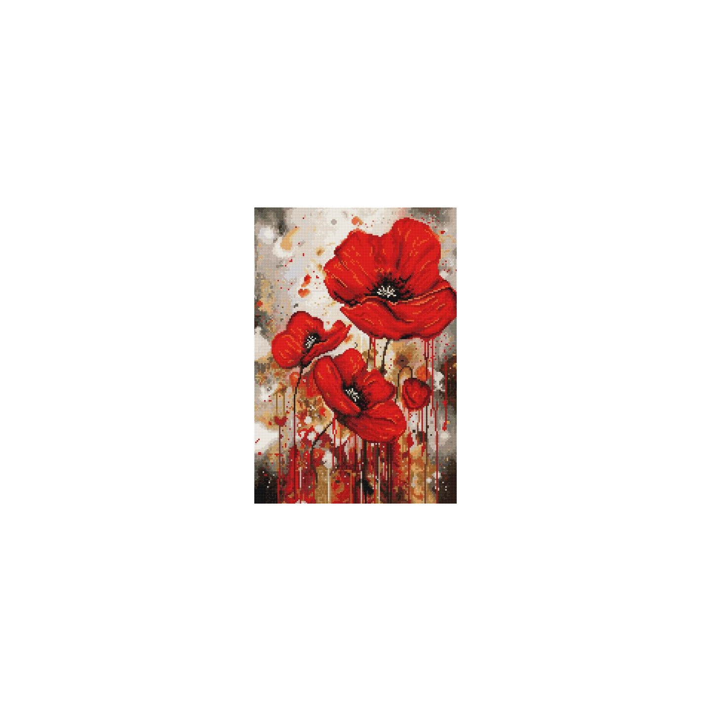 Luca-S Kit de broderie La vibration des coquelicots
