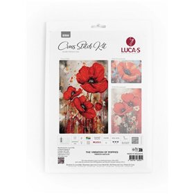 Kit de broderie La vibration des coquelicots