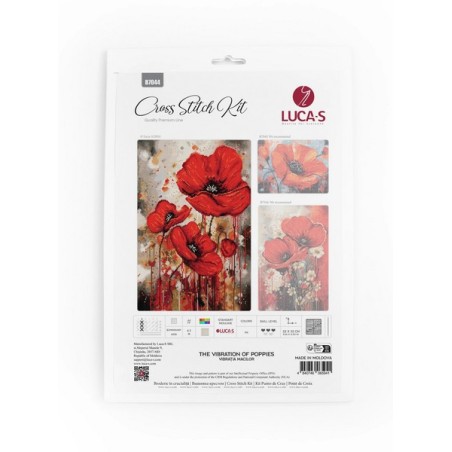 Stickset Die Vibration der Mohnblumen