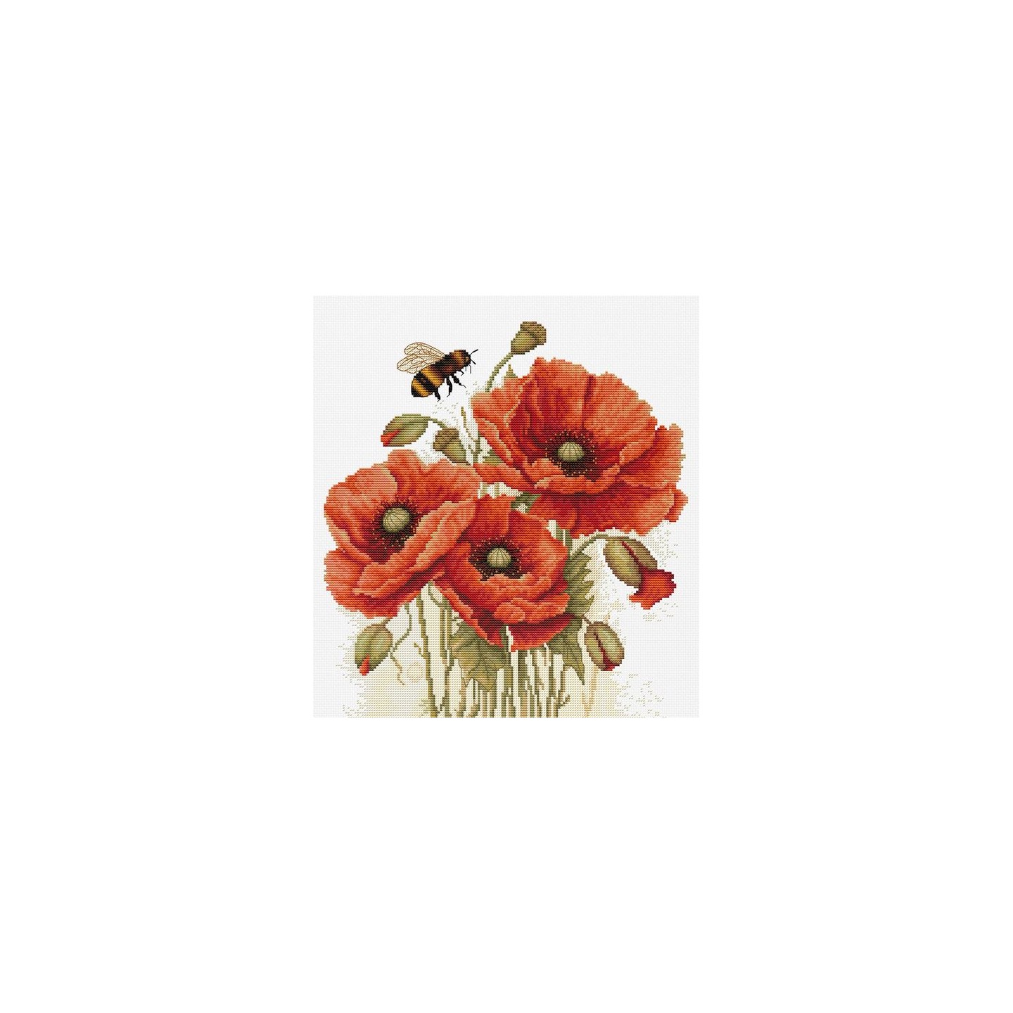 Luca-S Stickset Die Pracht der Sommermohnblumen