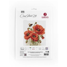 Stickset Die Pracht der Sommermohnblumen