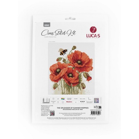 Embroidery kit The Splendor of Summer Poppies