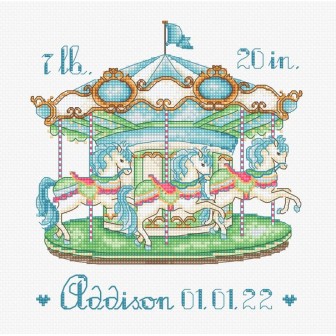 Embroidery kit Baby Carousel