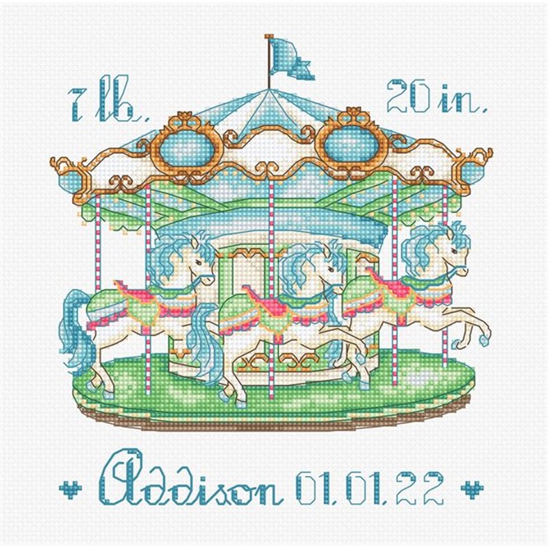 Borduurpakket Baby Carrousel II Borduurpakket Baby Carrousel II