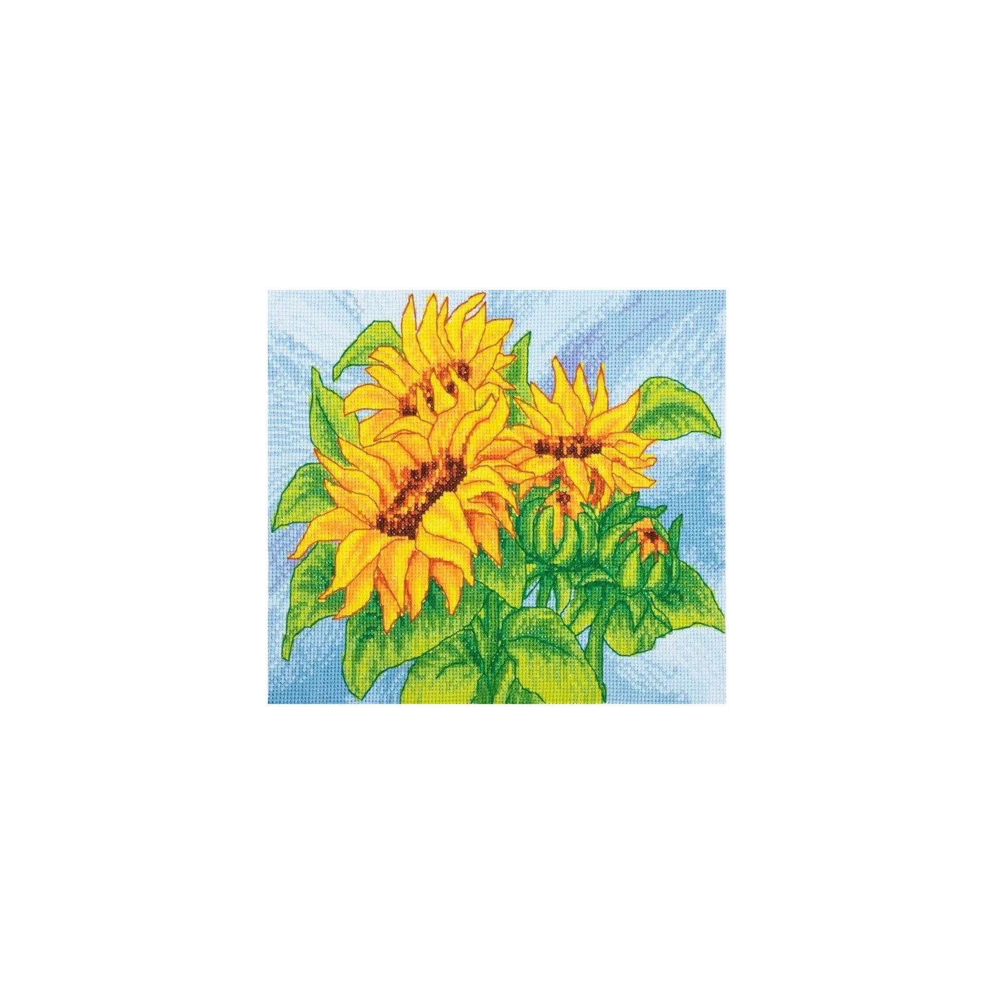 Borduurpakket Zonnebloemen