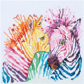 Kit de broderie Zèbres