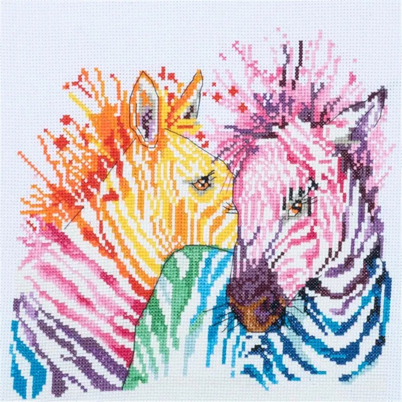 Kit de broderie Zèbres