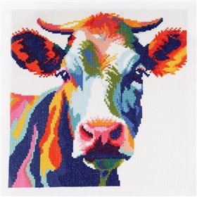 Embroidery kit Cow