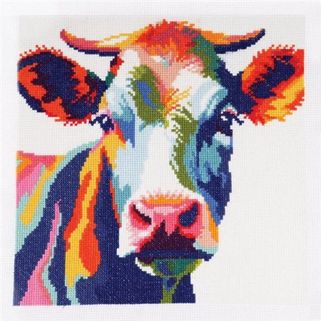 Kit de broderie Vache