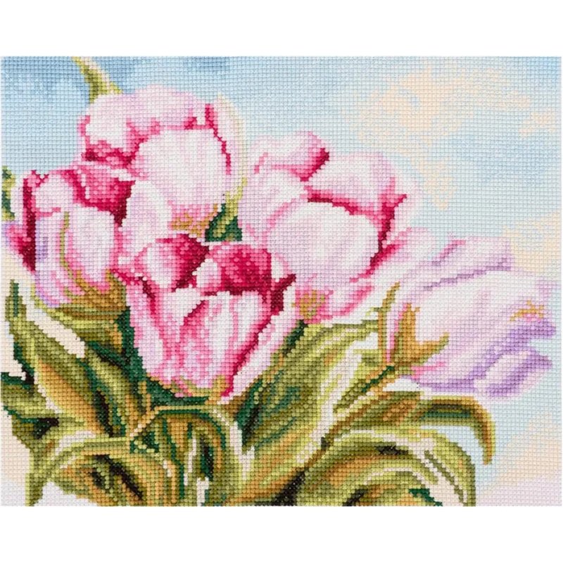 Stickset Tulpen