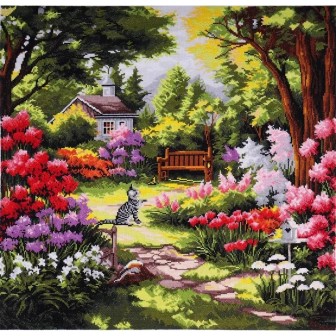 Stickset Garten