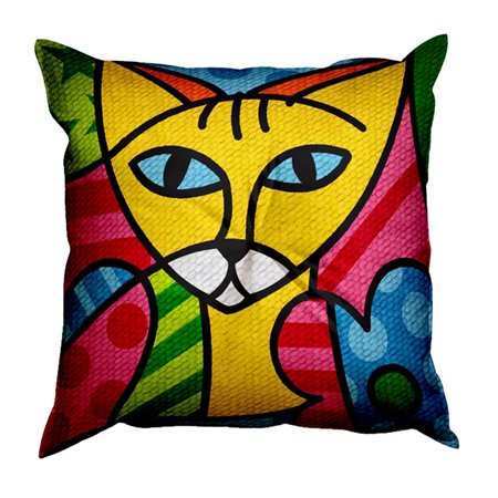 Kreuzstichkissen Color cats