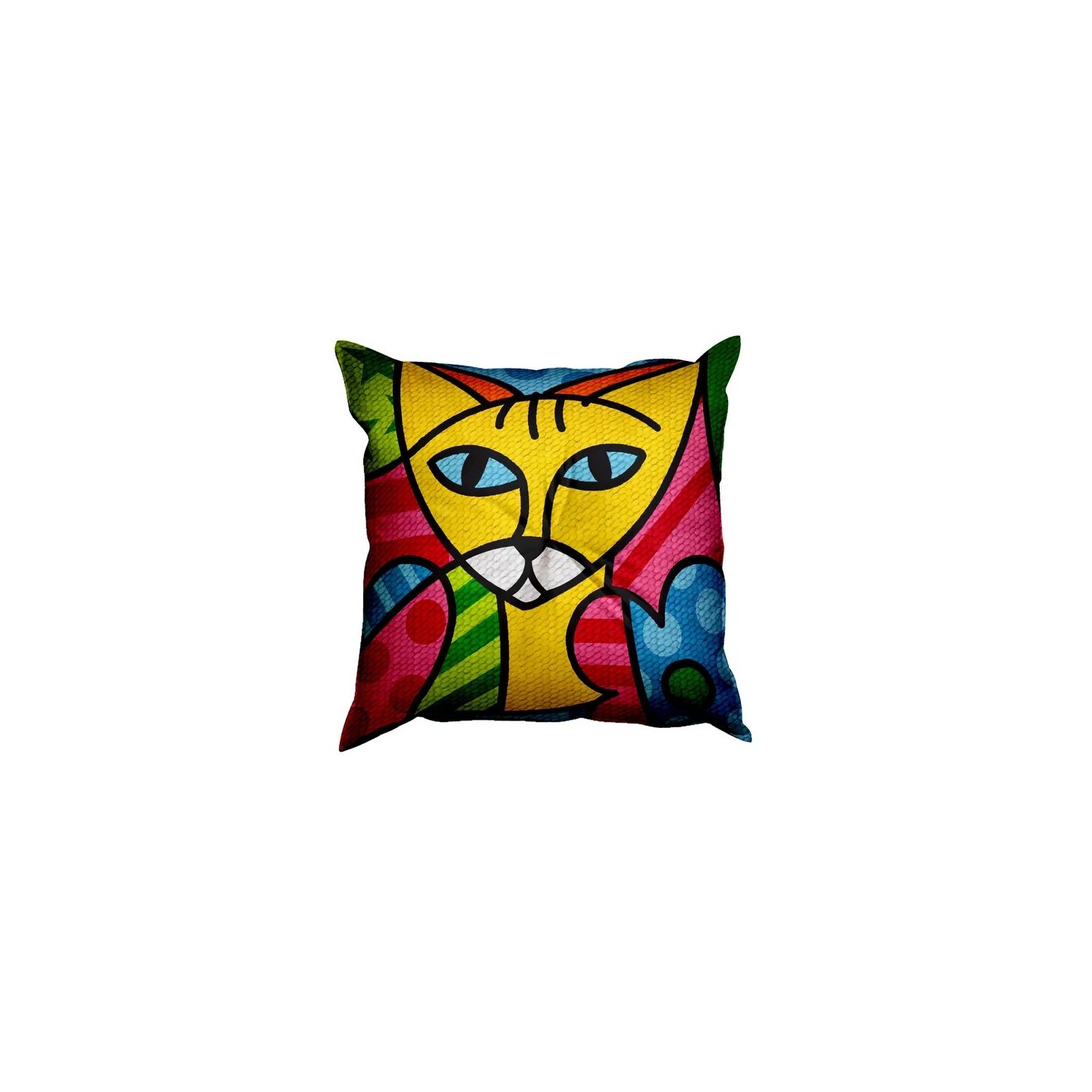 Borduurkussen Color cats