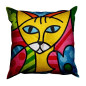 Kreuzstichkissen Color cats
