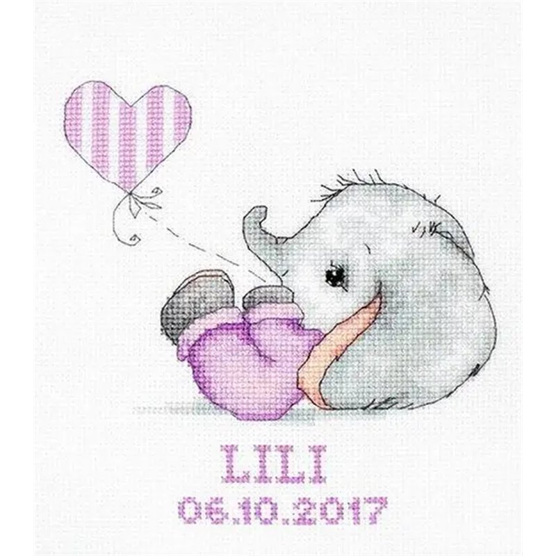 Embroidery kit Baby girl