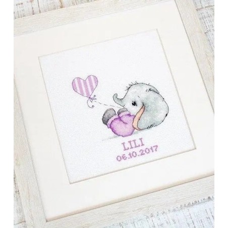 Borduurpakket baby meisje