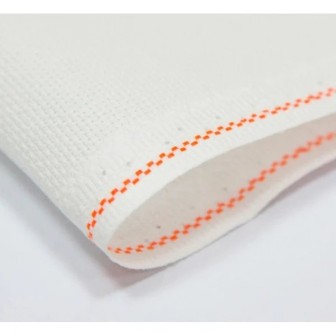 Needlework fabric Aida 14 50 x 100 cm - white