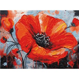 Luca-S Embroidery kit The Passion of Poppies