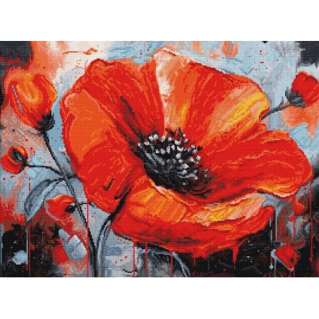 Luca-S Embroidery kit The Passion of Poppies