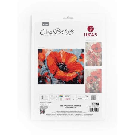 Kit de broderie La passion des coquelicots