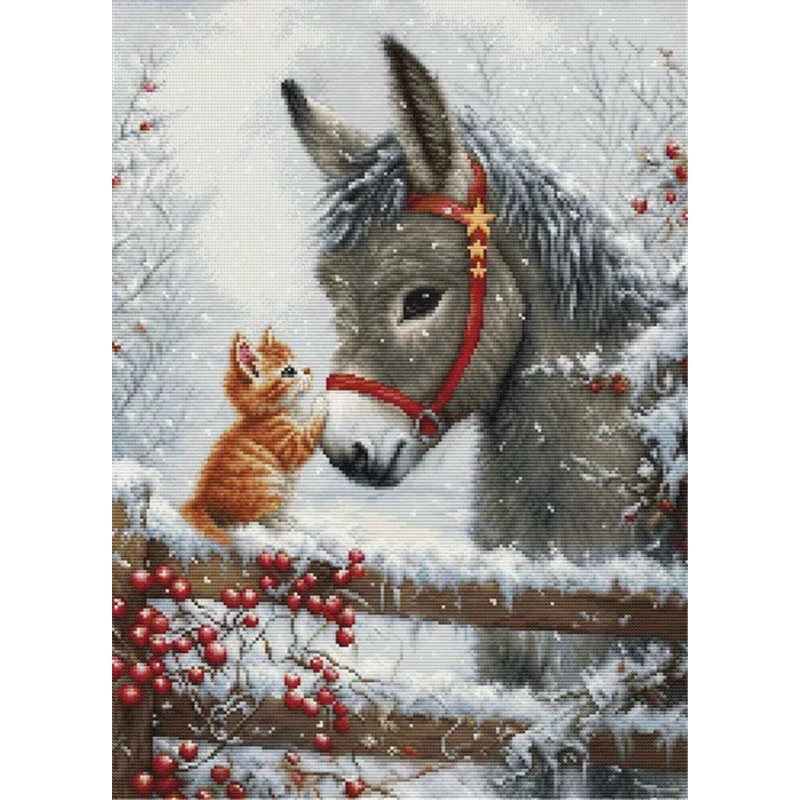 Kit de broderie Câlin chaleureux Kit de broderie Câlin chaleureux