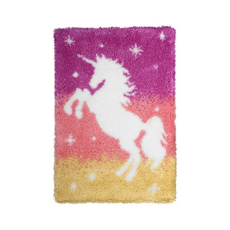 Knüpfformteppichpackung Einhorn 4075