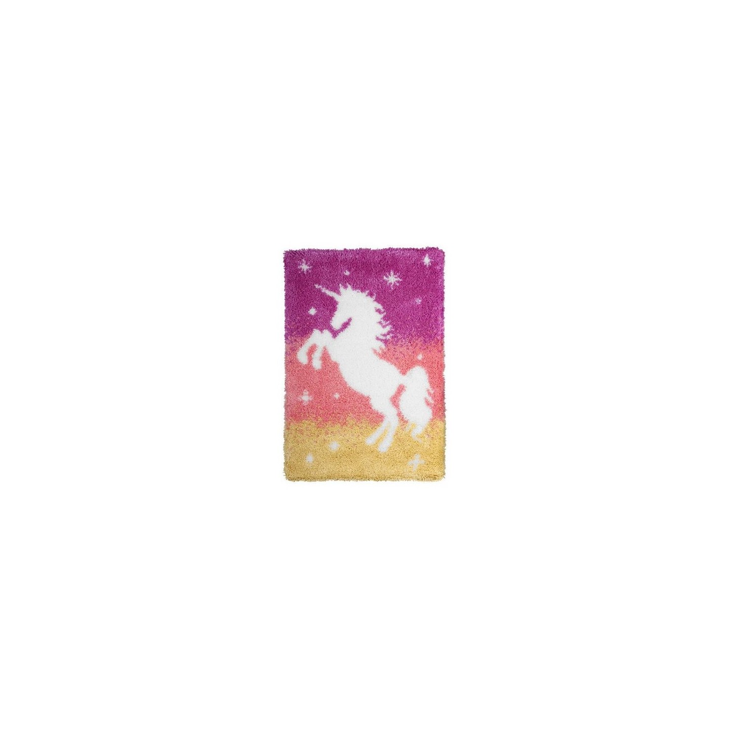 Kit tapis au point noué Licorne 4075