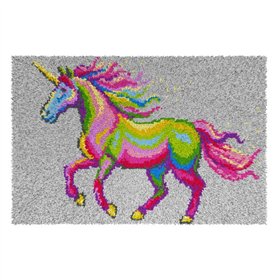 Latch hook rug kit Unicorn 4249