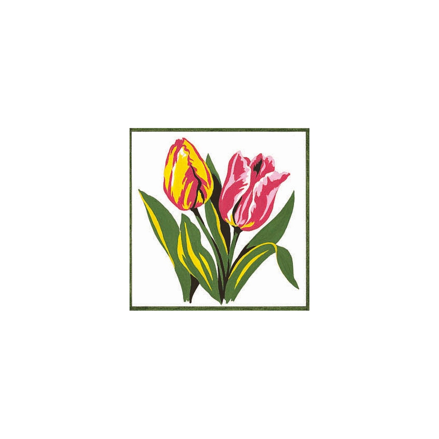 Kit canevas  Tulipes