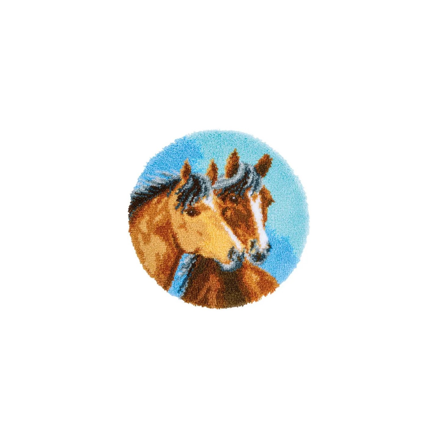Knooptapijt 2 paarden 183297