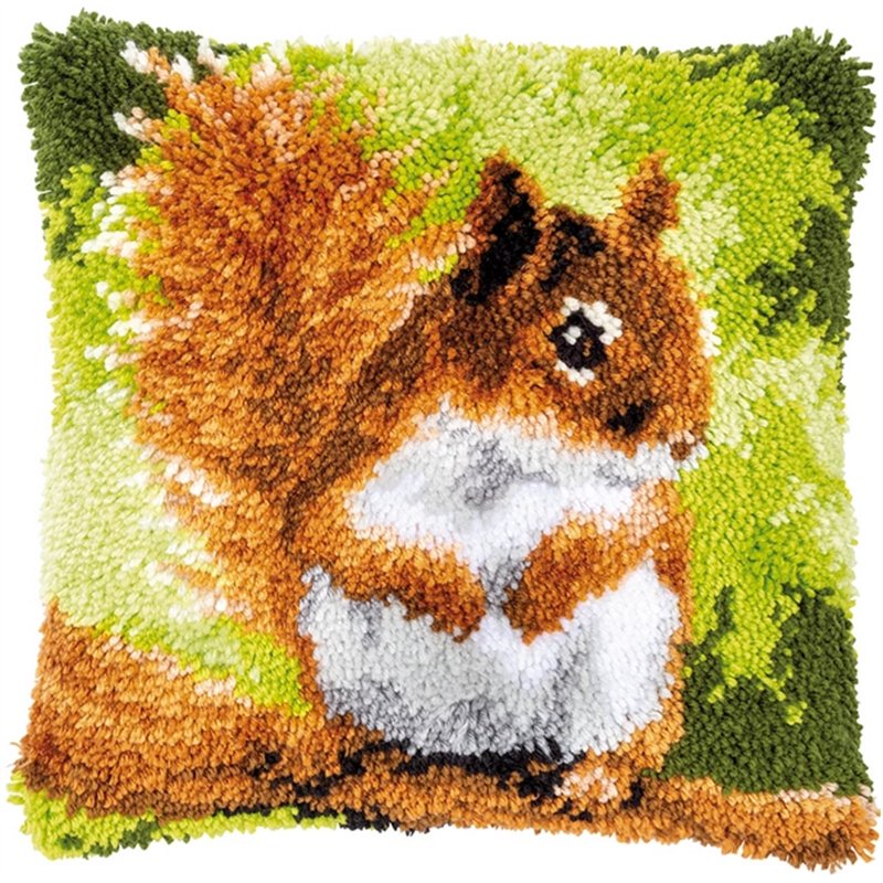 Kit coussin au point noué Ecureuil 178771 Kit coussin au point noué Ecureuil 178771